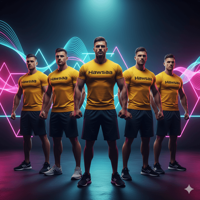 Hawssa Dance Event - Energetic dance scene with cityscape and laser lights